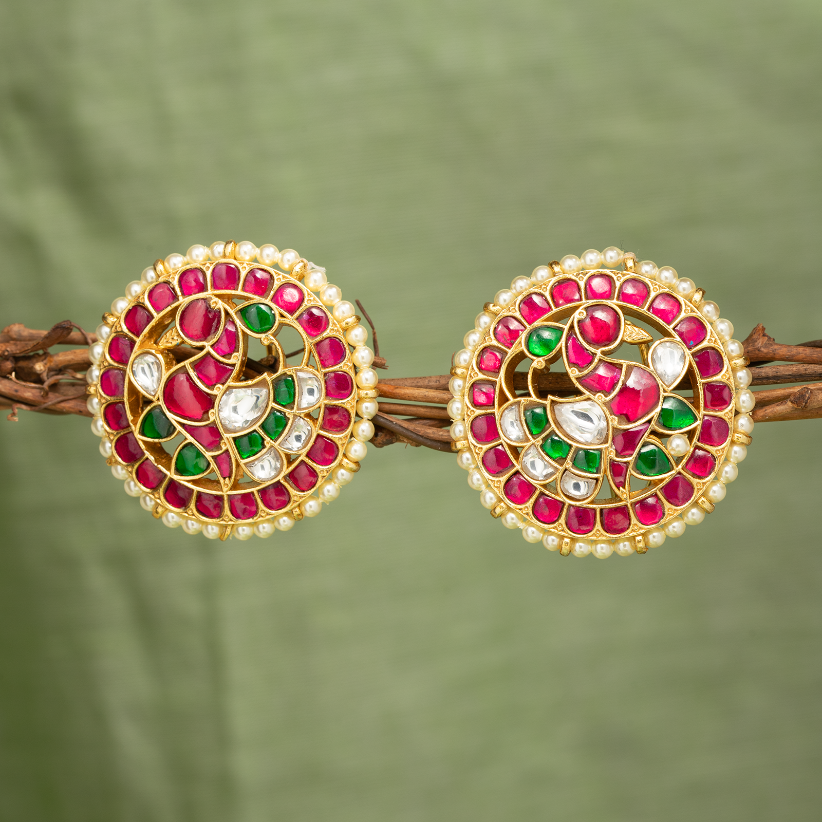 Mayil Chakram Studs